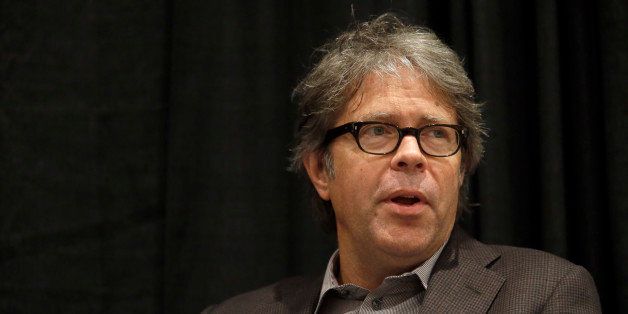 Author Jonathan Franzen speaks at an event at BookExpo America, Wednesday, May 27, 2015, in New York. (AP Photo/Mary Altaffer)