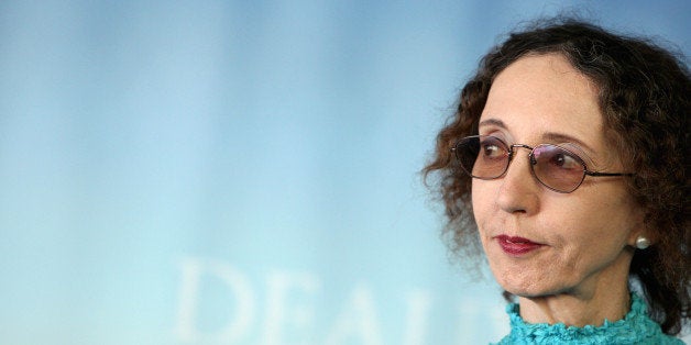 US writer Joyce Carol Oates poses during a photocall at the 36th American Film Festival, in Deauville, northwestern France, on September 9, 2010. She receives the Deauville literary award for his book 'Blonde'. AFP PHOTO / KENZO TRIBOUILLARD (Photo credit should read KENZO TRIBOUILLARD/AFP/Getty Images)