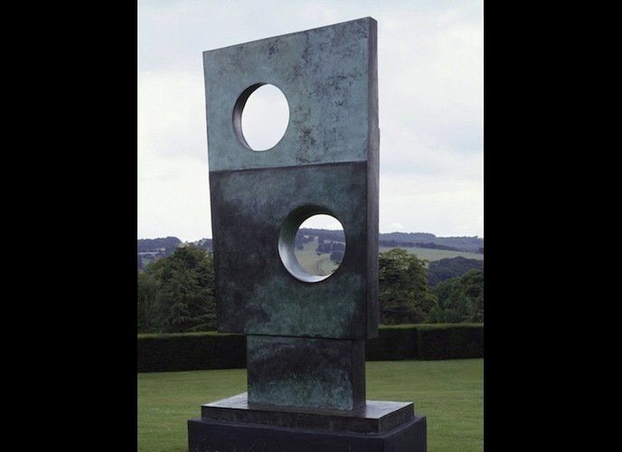 Barbara Hepworth. "Squares with Two Circles," 1963. 