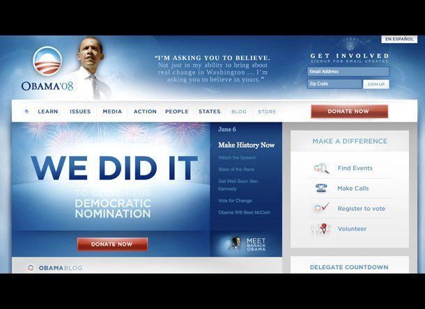 Obama's 2008 Site