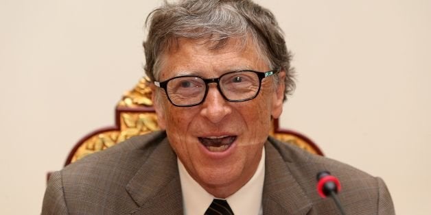 Bill Gates, Microsoft founder and co-chairman of the Bill and Melinda Gates Foundation, speaks during a press conference in D