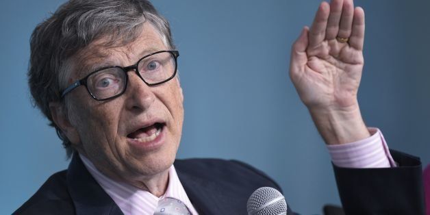 Microsoft co-founder and philanthropist Bill Gates speaks on financial development during the annual International Monetary Fund, World Bank Spring Meetings on April 17, 2016 in Washington, DC. / AFP / Mandel Ngan (Photo credit should read MANDEL NGAN/AFP/Getty Images)
