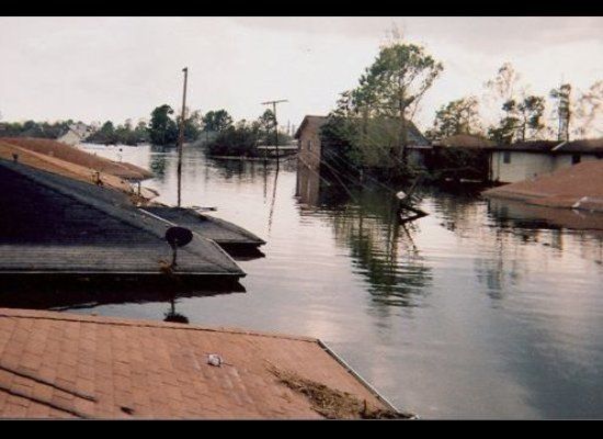 Flooding in Chalmette, Louisiana during Katrina 