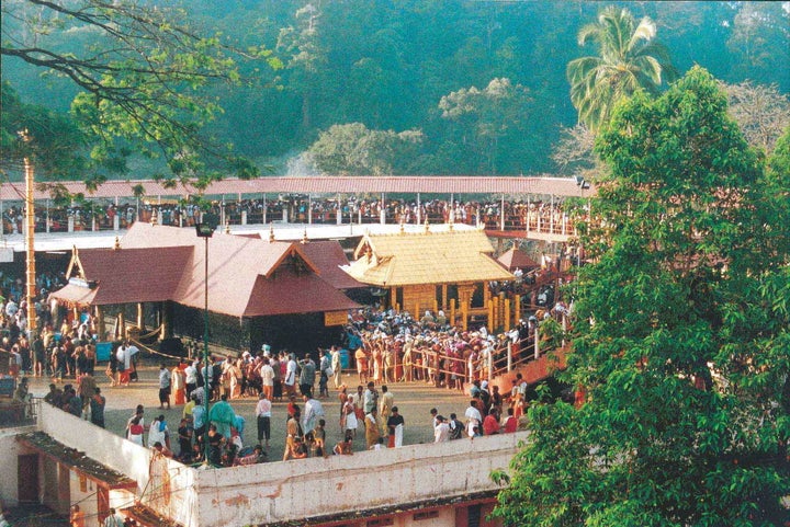 Devotees gather at Kerala's Sabarimala Temple to worship Lord Ayyappa, a Hindu deity.