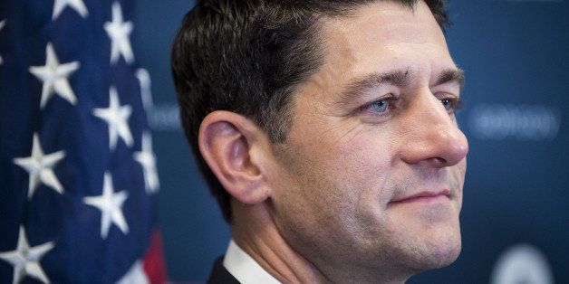 U.S. House Speaker Paul Ryan, a Republican from Wisconsin, listens during a news conference after a House Republican Conference meeting at the U.S. Capitol in Washington, D.C., U.S., on Tuesday, Nov. 15, 2016. Ryan, who will win backing to be House speaker by his Republican colleagues on Tuesday, can thank Donald Trump for helping shore up his hold on the job. Photographer: Pete Marovich/Bloomberg via Getty Images