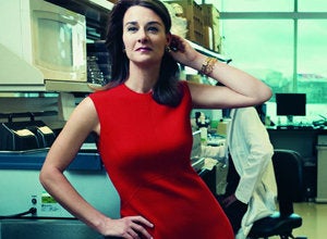 melinda gates red dress Melinda French Gates