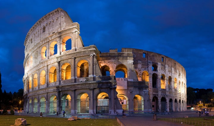 Colosseum at dusk September 5, 2007 