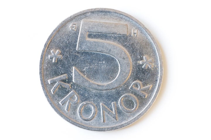 swedish five coin isolated