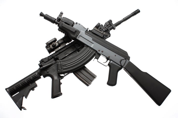 an american m4 assault rifle...