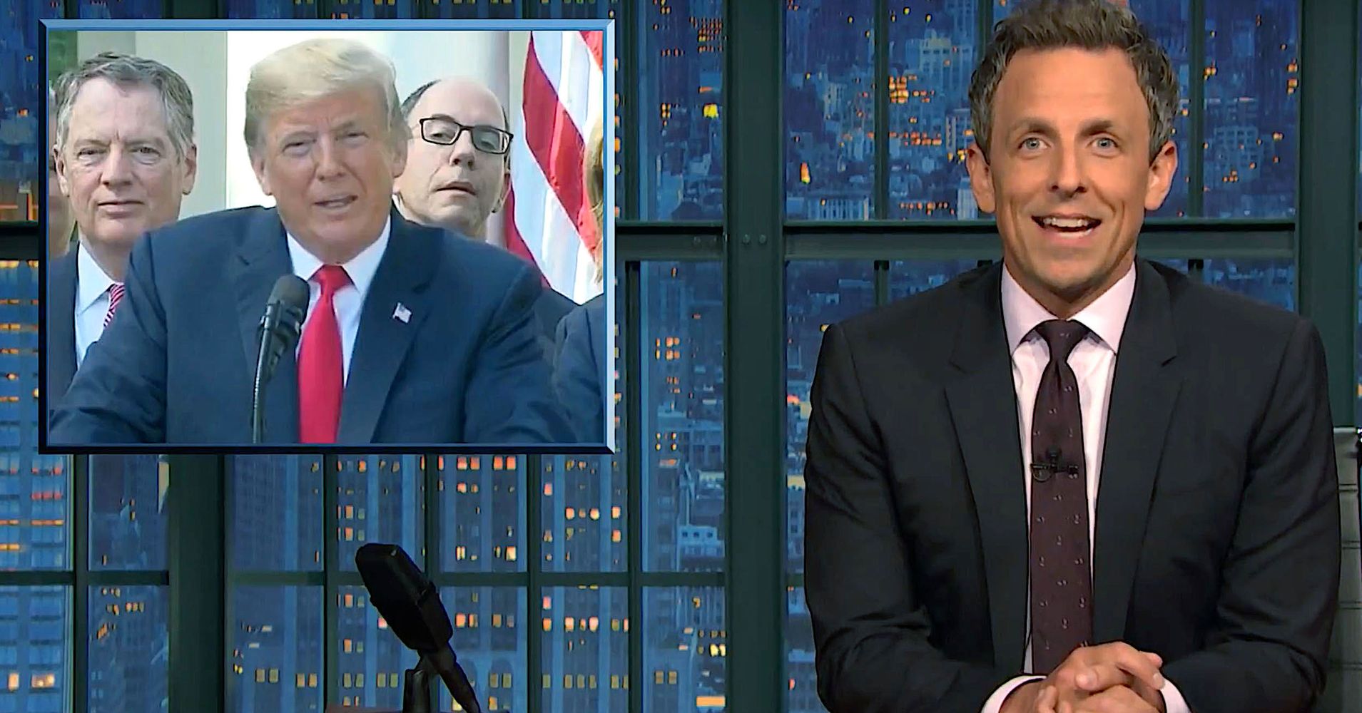 Image result for seth meyers and sexist trump