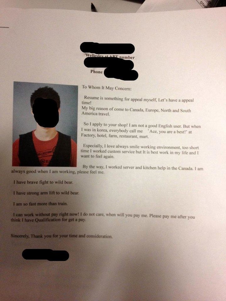 Best Viral Cover Letter Ever South Korea Man Writes Epic Job Application Photo Huffpost Impact