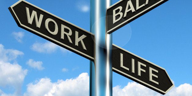 work life balance signpost...