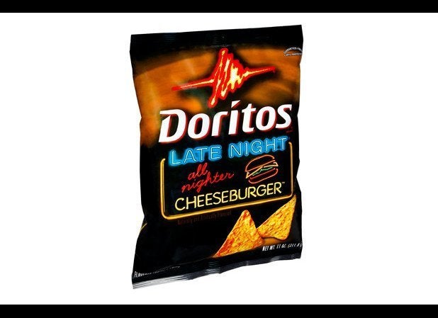 Doritos Late Night All-Nighter Cheeseburger Flavored Tortilla Chips