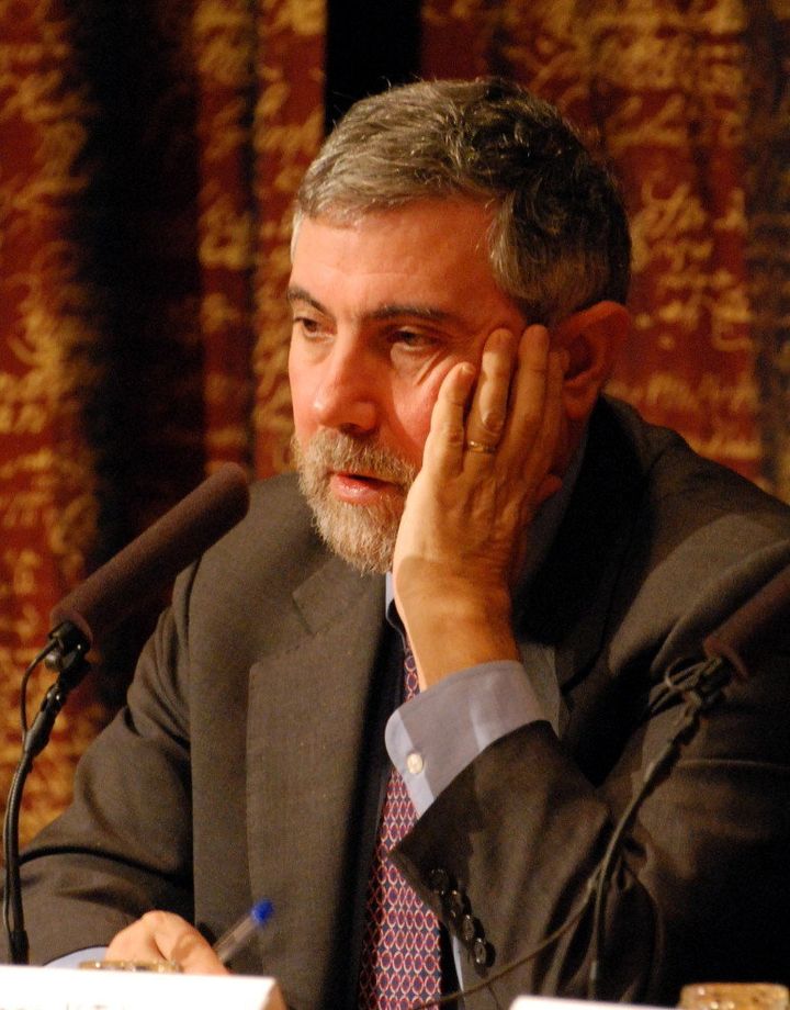 Description Paul Krugman, Laureate of the Sveriges Riksbank Prize in Economic Sciences in Memory of Alfred Nobel 2008 at a press conference ... 