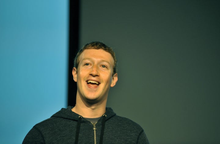 Facebook CEO Mark Zuckerberg speaks during a media event at Facebook's headquarters in Menlo Park, California on March 7, 2013. Facebook on Thursday began transforming the stream of updates from friends at home pages into a 'personalized newspaper' with news ranging from the personal to the global. The News Feed on home pages at the leading social network was revamped to get rid of clutter and present 'bright, beautiful' stories whether they are insights from friends or trending news of the day. (Photo credit should read Josh Edelson/AFP/Getty Images)