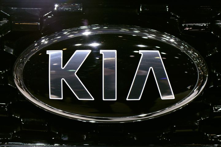 GENEVA, SWITZERLAND - MARCH 06: The KIA logo is seen during the 83rd Geneva Motor Show on March 6, 2013 in Geneva, Switzerland. Held annually with more than 130 product premiers from the auto industry unveiled this year, the Geneva Motor Show is one of the world's five most important auto shows. (Photo by Harold Cunningham/Getty Images)