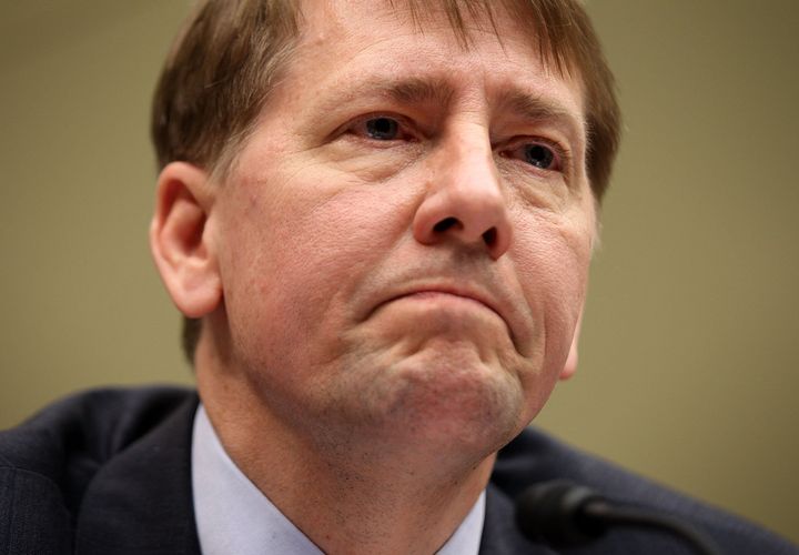 WASHINGTON, DC - JANUARY 24: Consumer Financial Protection Bureau Director Richard Cordray testifies during a hearing before the TARP, Financial Services and Bailouts of Public and Private Programs Subcommittee of the House Oversight and Government Reform Committee January 24, 2012 on Capitol Hill in Washington, DC. The hearing was to focus on the Consumer Financial Protection Bureau. (Photo by Alex Wong/Getty Images)