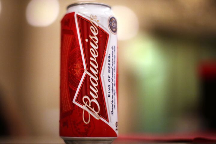 NEW YORK, NY - FEBRUARY 27: A can of Budweiser beer is displayed in a kiosk in Grand Central Terminal on February 27, 2013 in New York City. In a new class action lawsuit against Anheuser-Busch, beer enthusiasts have accused the company of watering down its Budweiser, Michelob and other beers. The suits, which were filed in Pennsylvania, California and other states, are seeking millions in damages for allegedly cheating customers out of the alcohol content stated on labels. Anheuser-Busch calls the suit groundless. (Photo by Spencer Platt/Getty Images)