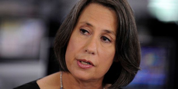 Sheila Bair, a senior advisor to the Pew Charitable Trusts and former chairman of the Federal Deposit Insurance Corp. (FDIC), speaks during a Bloomberg Television interview in New York, U.S., on Wednesday, Sept. 26, 2012. U.S. Treasury Secretary Timothy F. Geithner resisted Bair?s efforts to replace Vikram Pandit as chief executive officer of Citigroup Inc. in early 2009, according to her memoir of the financial crisis. Photographer: Peter Foley/Bloomberg via Getty Images *** Sheila Bair