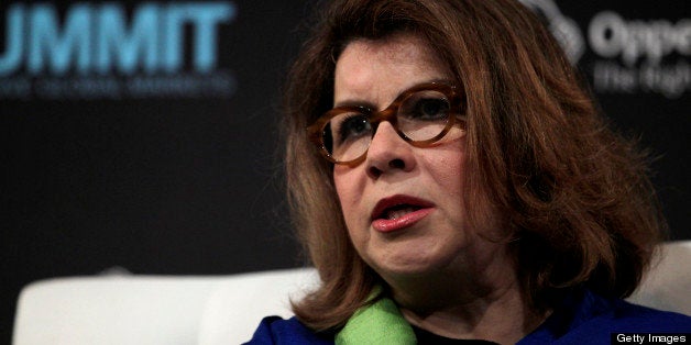 Carmen Reinhart, a professor at Harvard University, speaks at the Bloomberg Markets 50 Summit in New York, U.S., on Thursday, Sept. 13, 2012. The conference brings together the world's most influential leaders in finance, business and government to discuss the global economy. Photographer: Jin Lee/Bloomberg via Getty Images