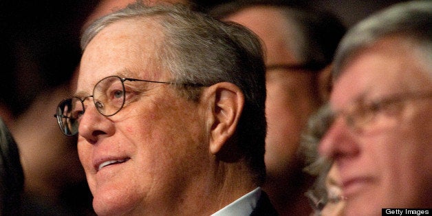 Billionaire David Koch, chairman of the board of the conservative Americans for Prosperity (AFP) advocacy group, attends a 'C