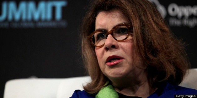 Carmen Reinhart, a professor at Harvard University, speaks at the Bloomberg Markets 50 Summit in New York, U.S., on Thursday, Sept. 13, 2012. The conference brings together the world's most influential leaders in finance, business and government to discuss the global economy. Photographer: Jin Lee/Bloomberg via Getty Images 