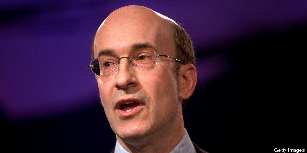 Kenneth 'Ken' Rogoff, economics professor at Harvard University, participates in a panel discussion on day one of the 2010 Wo