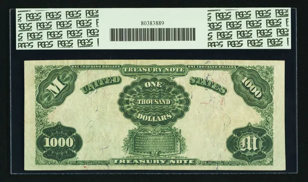 Infamous #8894 Bank of the United States $1000 bill - CoinSite