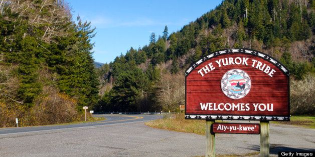 Yurok Reservation Welcome Sign