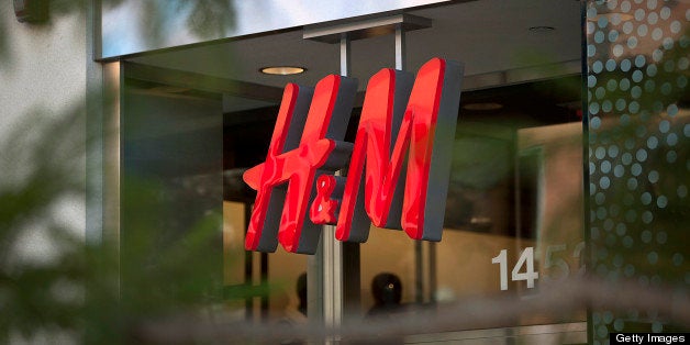 Hennes & Mauritz AB (H&M) signage is displayed outside of a store at the Third Street Promenade outdoor mall in Santa Monica, California., U.S., on Monday, Dec. 5, 2011. Since the Federal Reserve's last meeting early in November, reports on employment, manufacturing and retail sales have dispelled concerns the world's largest economy may slide back into recession. Photographer: Konrad Fiedler/Bloomberg via Getty Images 