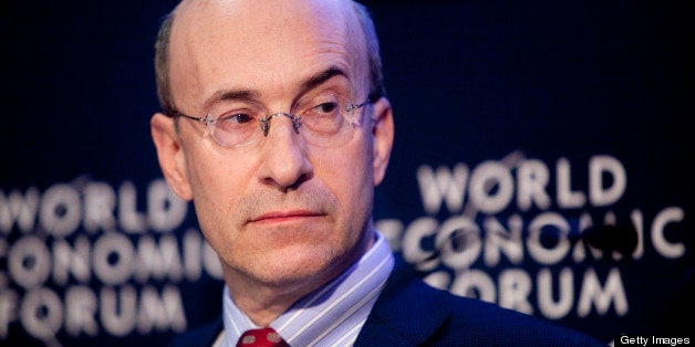 Kenneth Rogoff, professor of economics at Harvard University, participates in a session on the third day of the World Economic Forum (WEF) Annual Meeting 2011 in Davos, Switzerland, on Friday, Jan. 28, 2011. The World Economic Forum in Davos will be attended by a record number of chief executive officers, with a total of 2,500 delegates attending the five-day meeting. Photographer: Andrew Harrer/Bloomberg via Getty Images