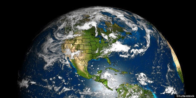 the earth with accurate country ...