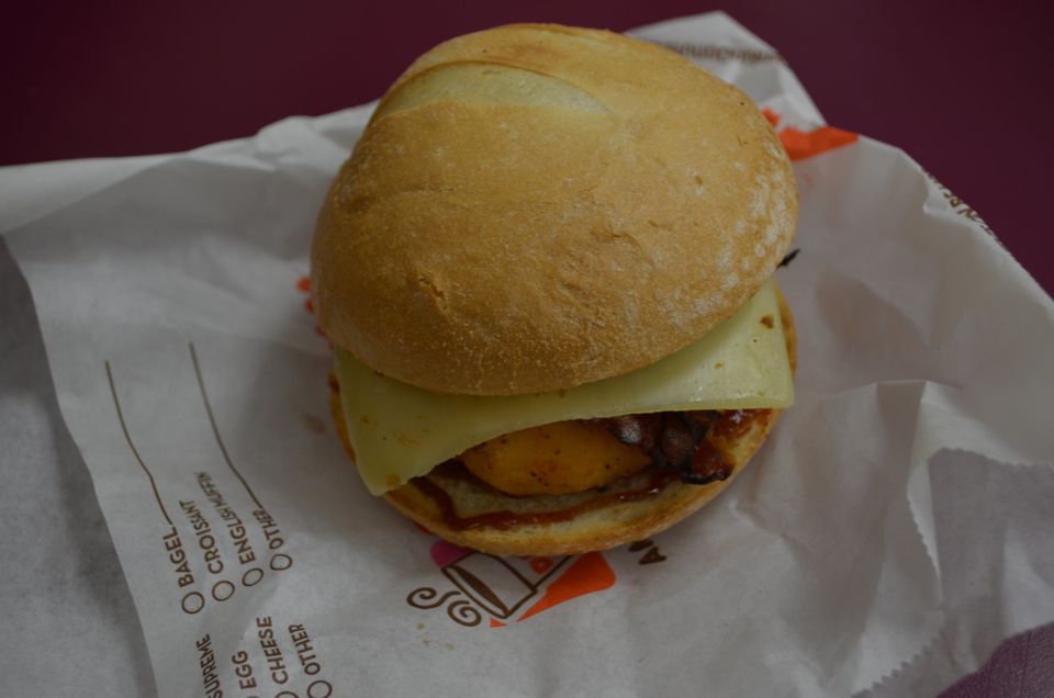 A picture of the BBQ chicken sandwich