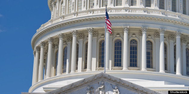 washington dc capitol on deep...