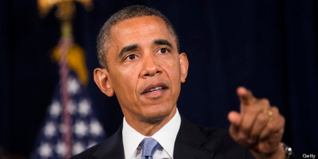 SAN JOSE - JUNE 7: U.S. President Barack Obama speaks about Affordable Care Act at The Fairmont Hotel on June 7, 2013 in San Jose, California. Obama was trying to spur people to sign up for health insurance in California, the nations largest health insurance market, with hopes of convincing younger people to enroll in order to keep the price down. (Photo by Stephen Lam/Getty Images)