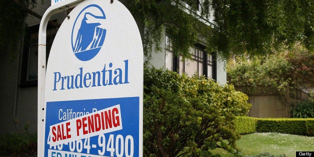 SAN FRANCISCO, CA - MAY 28: A sale pending sign is posted in front of a home for sale on May 28, 2013 in San Francisco, Cali
