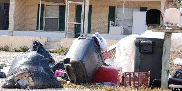 NBC NEWS -- Florida Housing Crisis -- Pictured: In this Lehigh Acres, Florida, neighborhood, home after abandoned home reflec