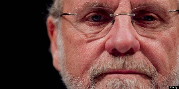 Jon S. Corzine, former chairman and chief executive officer of MF Global Holdings Ltd., testifies during a House Financial Se