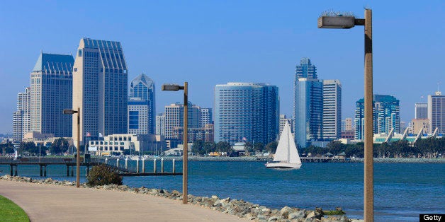 City Skyline Of San Diego, California