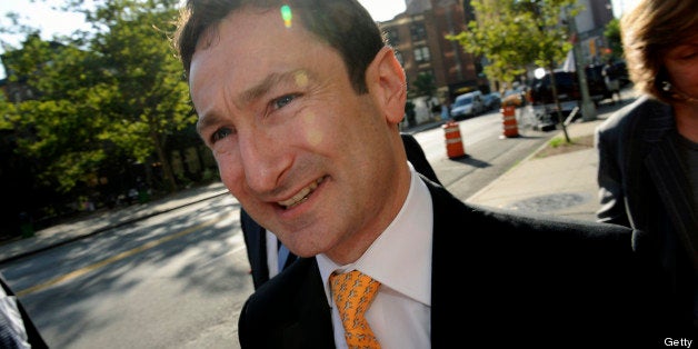 Fabrice Tourre, a former vice president at Goldman Sachs Group Inc., arrives at federal court in New York, U.S., on Monday, July 15, 2013. Tourre, whose congressional testimony put a face on the complex structured investments that contributed to the 2008 financial crisis, is set to face trial today on allegations he misled investors. Photographer: Peter Foley/Bloomberg via Getty Images 