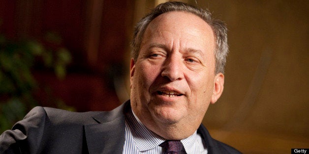 Lawrence 'Larry' Summers, director of the U.S. National Economic Council, speaks during a television interview in Washington, D.C., U.S., on Thursday, Feb. 4, 2010. Summers said last week the dollar will play a central role in the international financial system for a long time to come. Photographer: Andrew Harrer/Bloomberg via Getty Images