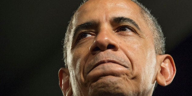 US President Barack Obama speaks to injured veterans at the Disabled American Veterans National Convention in Orlando, Florida, August 10, 2013. AFP PHOTO/Jim WATSON (Photo credit should read JIM WATSON/AFP/Getty Images)