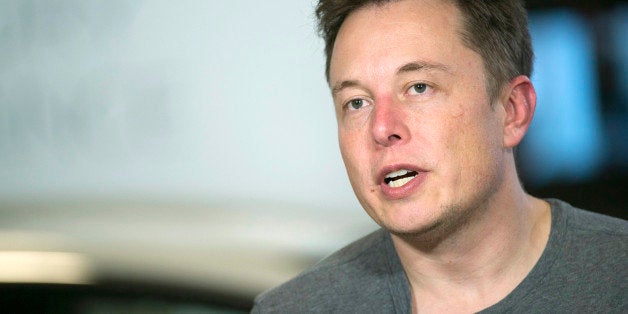 Elon Musk, chief executive officer of Tesla Motors Inc., speaks during a Bloomberg West Television interview at the company's headquarters in Palo Alto, California, U.S., on Tuesday, April 2, 2013. Tesla Motors Inc. said it will begin its first lease-style financing program for the Model S sedan as the electric-car maker led by billionaire Musk seeks to build on the company's first quarterly profit. Photographer: David Paul Morris/Bloomberg via Getty Images