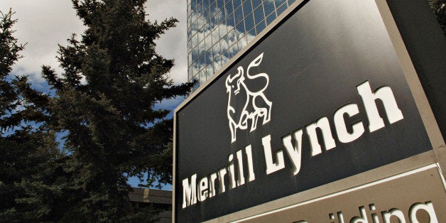 UNITED STATES - AUGUST 25: A Merrill Lynch sign is pictured outside an office building in Anchorage, Alaska, Thursday, August 25, 2005. (Photo by Daniel Acker/Bloomberg via Getty Images)