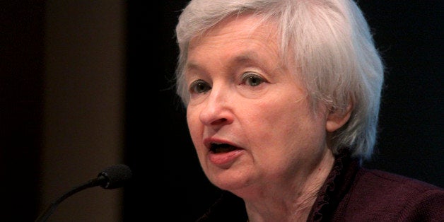 Janet Yellen, president of the Federal Reserve Bank of San Francisco, speaks at the University of San Diego's Joan Kroc Insti