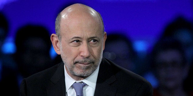 Lloyd Blankfein, chief executive officer of Goldman Sachs Group Inc., listens during the annual meeting of the Clinton Global
