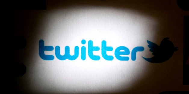 The Twitter Inc. logo is arranged for a photograph in Washington, D.C., U.S., on Friday, Sept. 13, 2013. Twitter Inc.'s marke