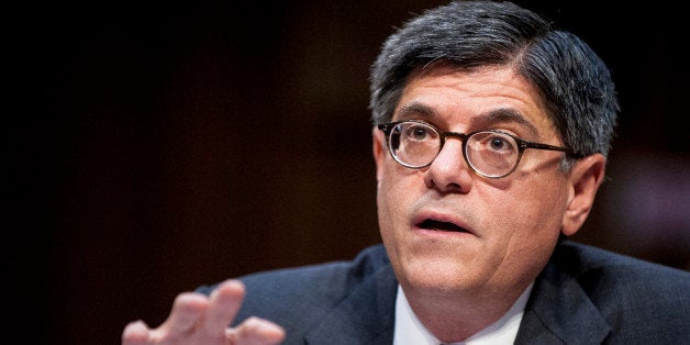 Jacob 'Jack' Lew, U.S. treasury secretary, testifies before the Senate Finance Committee on Capitol Hill in Washington, D.C.,