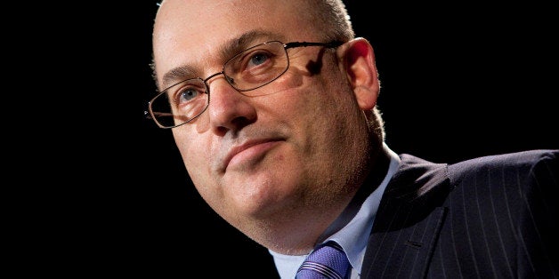 Steven 'Steve' Cohen, chairman and chief executive officer of SAC Captial Advisors LP, speaks during the Robin Hood Veterans