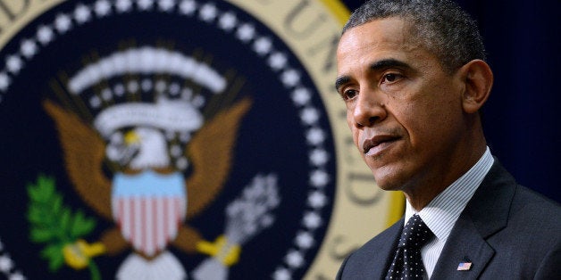 WASHINGTON, DC - NOVEMBER 21: (AFP OUT) President Barack Obama speaks to a group of educators in the South Court Auditorium o